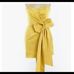 French Connection Yellow Mini Dress Size 8